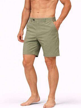 Brooks Brothers Men’s Olive Green Supima Cotton 7" Shorts - Size 30 - NWT $118